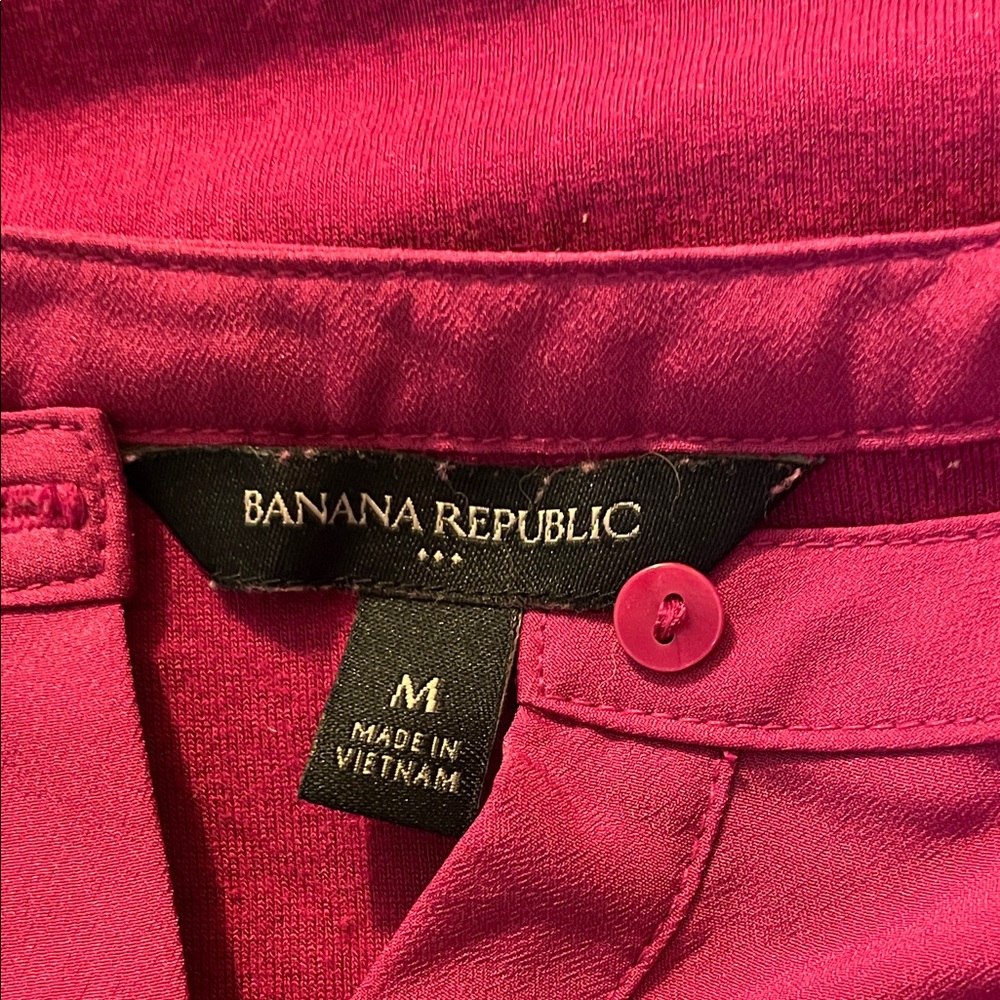 Banana Republic Bold Pink Blouse
